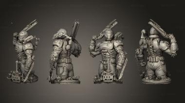 Military figurines Warrior 12 3d model