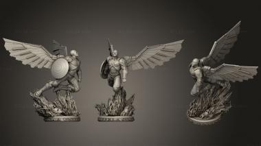 Military figurines Marvel Falcon statue 3d model