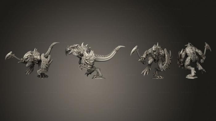 Military figurines (Warrior 15, STKW_14721) 3D models for cnc