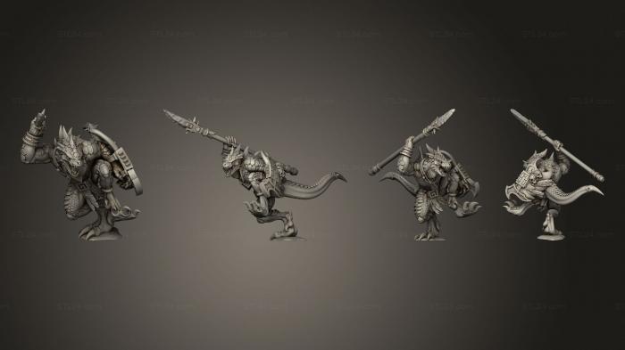 Military figurines (Warrior 16, STKW_14722) 3D models for cnc