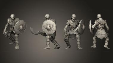 Military figurines Warrior 19 3d model