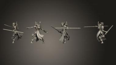 Military figurines warrior 21 3d model