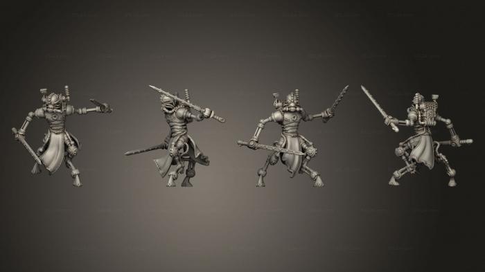 Military figurines (warrior 22, STKW_14728) 3D models for cnc