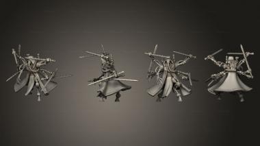 Military figurines warrior 23 3d model