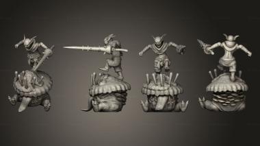 Military figurines warrior 32 3d model