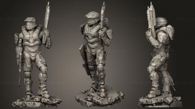 Military figurines Master Chief gkhellas 3d model