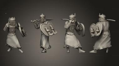 Military figurines Warrior A 3d model