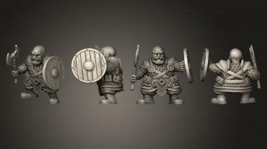 Military figurines Warriors 1 Axe 3d model