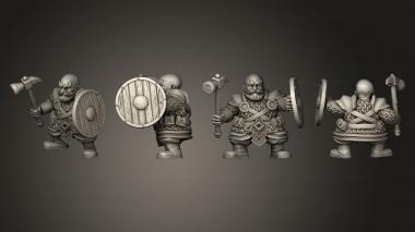 Military figurines Warriors 1 Hammer 3d model