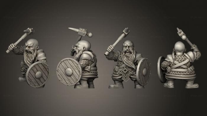 Military figurines (Warriors 2 Pick, STKW_14748) 3D models for cnc