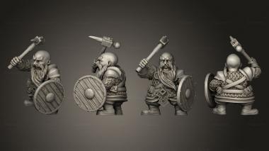 Military figurines Warriors 2 Pick 3d model