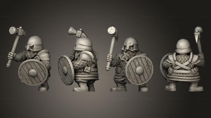 Military figurines (Warriors 5 Hammer, STKW_14757) 3D models for cnc