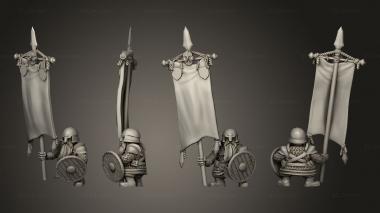 Military figurines Warriors Standard 1 3d model