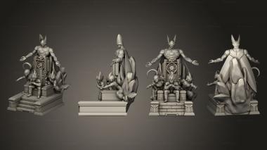 Military figurines Wasabi trono vegeta 3d model