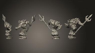 Military figurines Water Elemental Myrmidon 001 3d model