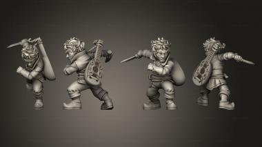 Military figurines welbyn the bard 01 3d model