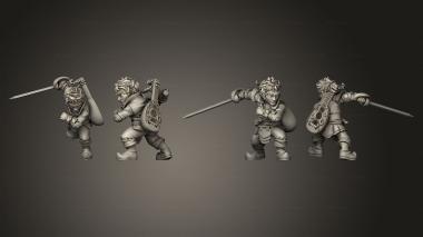 Military figurines welbyn the bard 02 3d model