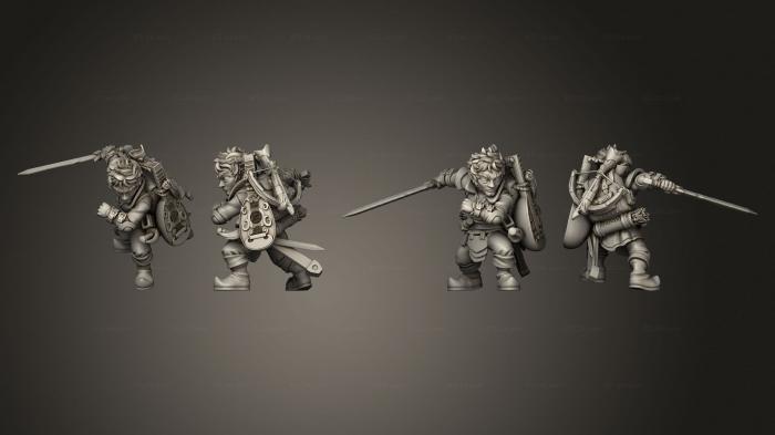 Military figurines (welbyn the bard 03, STKW_14779) 3D models for cnc