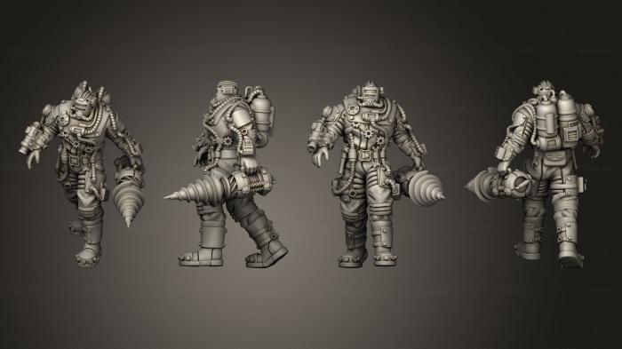 Military figurines (Well Divers 23, STKW_14781) 3D models for cnc