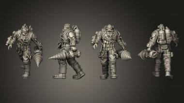 Military figurines Well Divers 23 3d model