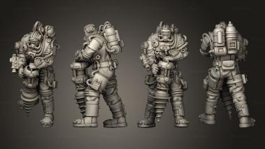 Military figurines Well Divers 3d model