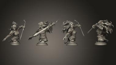 Military figurines Wen Warrior Bust 3d model
