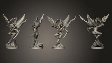 Military figurines Wendy Greywing Base 3d model