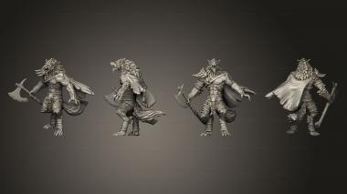 Military figurines Werewolf Alpha Axe 3d model