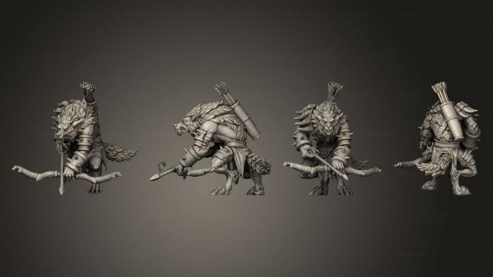Military figurines (Werewolf 01, STKW_14800) 3D models for cnc