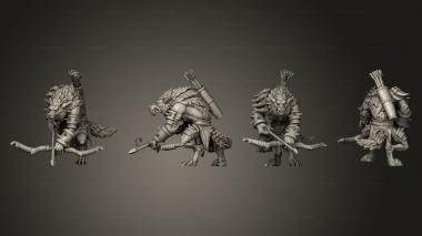 Military figurines Werewolf 01 3d model