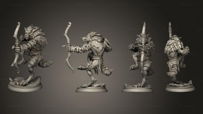 Military figurines (Werewolf 03, STKW_14802) 3D models for cnc
