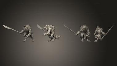 Military figurines Werewolf 04 3d model