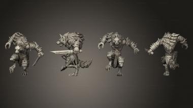 Military figurines Werewolf 05 3d model