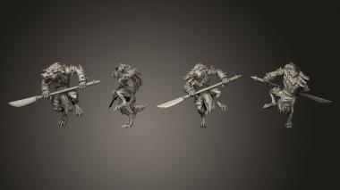 Military figurines Werewolf 06 3d model