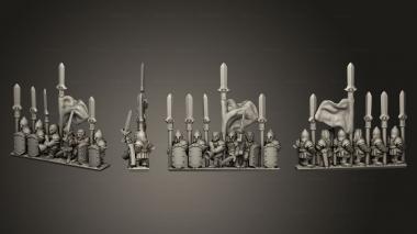Military figurines White Tree Command Stand 01 3d model