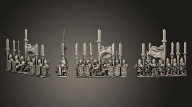Military figurines White Tree Command Stand 02 3d model