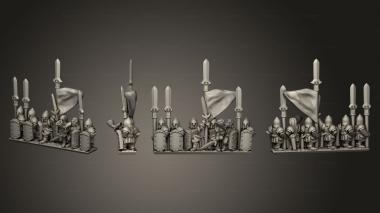 Military figurines White Tree Command Stand 03 3d model