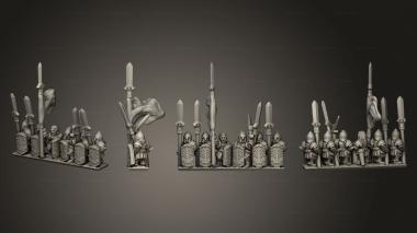 Military figurines White Tree Command Stand 04 3d model