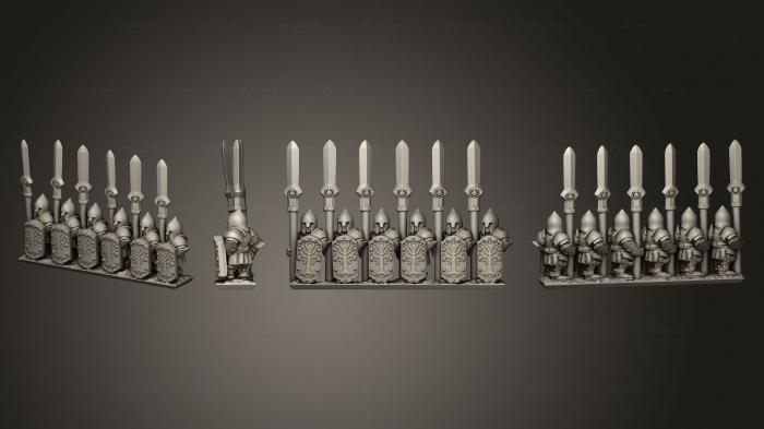 Military figurines (White Tree Command Stand 05, STKW_14815) 3D models for cnc