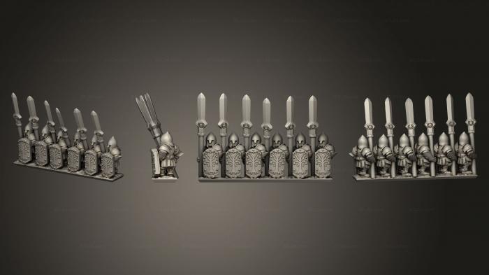 Military figurines (White Tree Command Stand 08, STKW_14817) 3D models for cnc