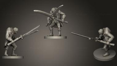 Military figurines Medieval Scissorman 3d model