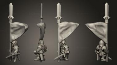 Military figurines White Tree Spearmen 12 3d model