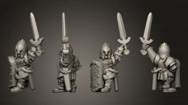 Military figurines White Tree Spearmen 23 3d model