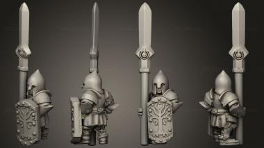 Military figurines White Tree Spearmen 26 3d model