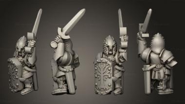 Military figurines White Tree Spearmen 41 3d model