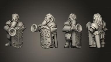 Military figurines White Tree Spearmen 61 3d model