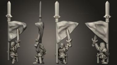 Military figurines White Tree Spearmen 62 3d model