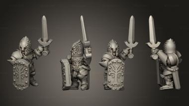 Military figurines White Tree Spearmen 68 3d model
