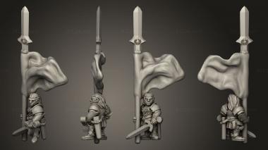 Military figurines White Tree Spearmen 78 3d model