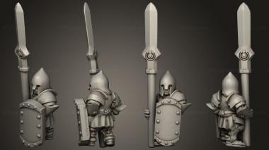 Military figurines White Tree Spearmen 79 3d model
